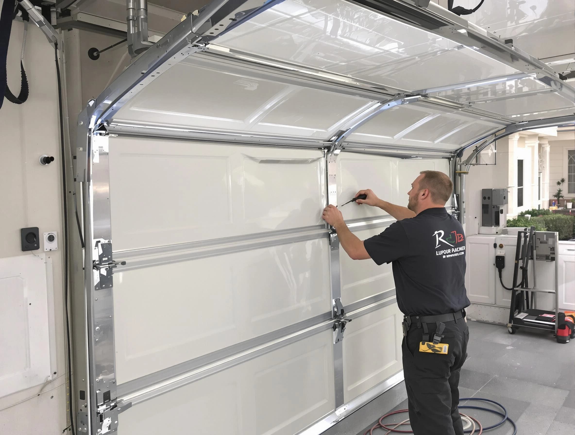 Saugus Garage Door Repair professional performing panel repair in Saugus