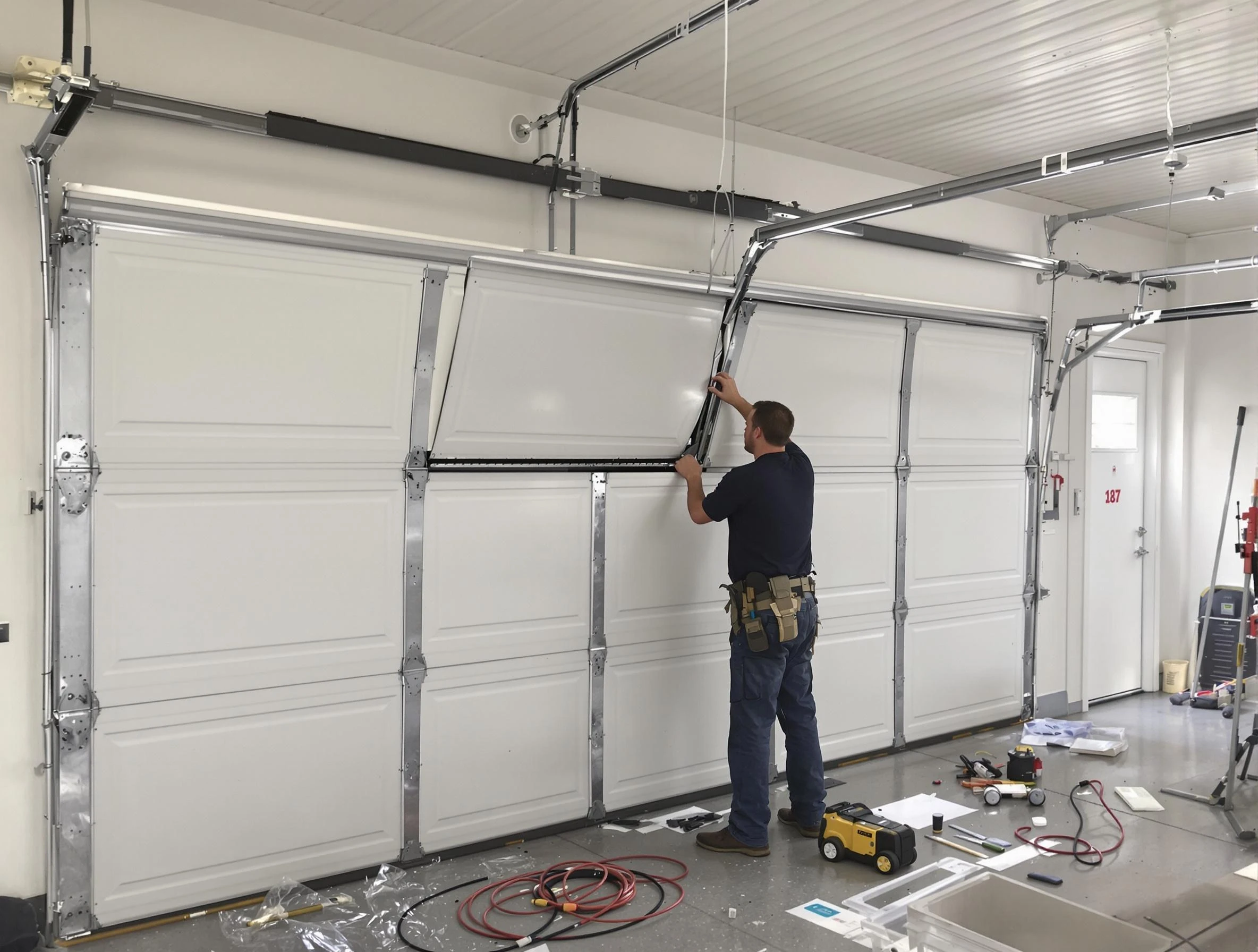 Garage Door Section Replacement in Saugus