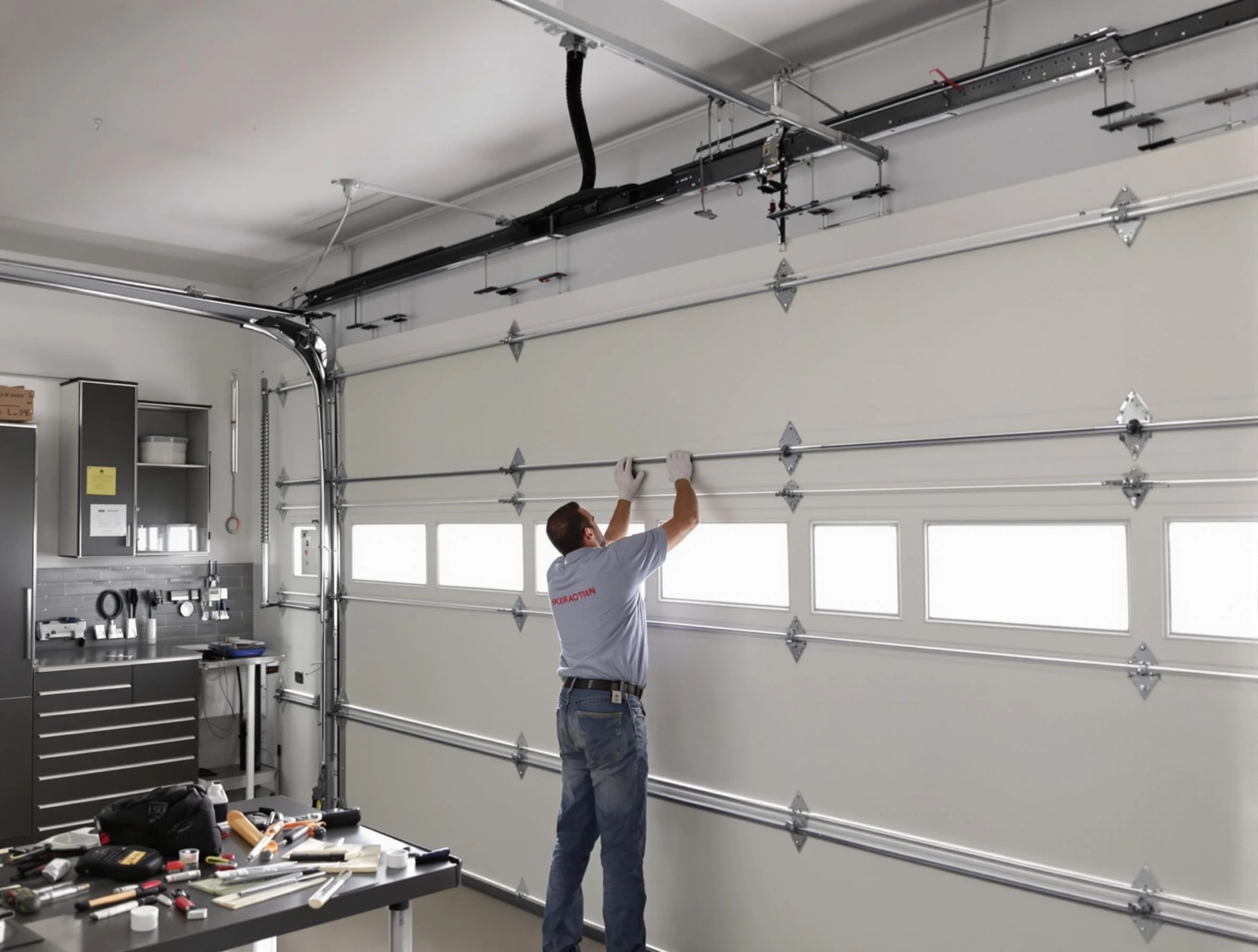 Garage Door Track Repair in Saugus