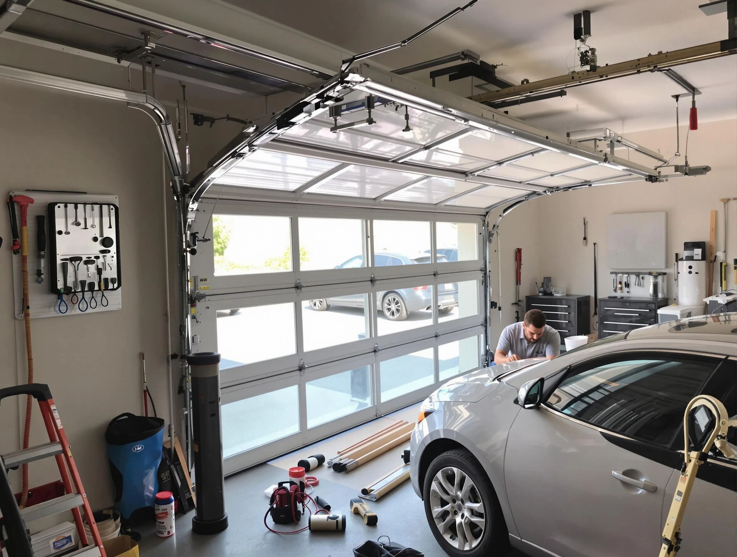 Garage door noise reduction service by Saugus Garage Door Repair in Saugus